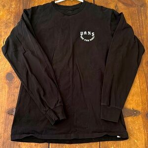 Vans long sleeve tee shirt with graphic on back